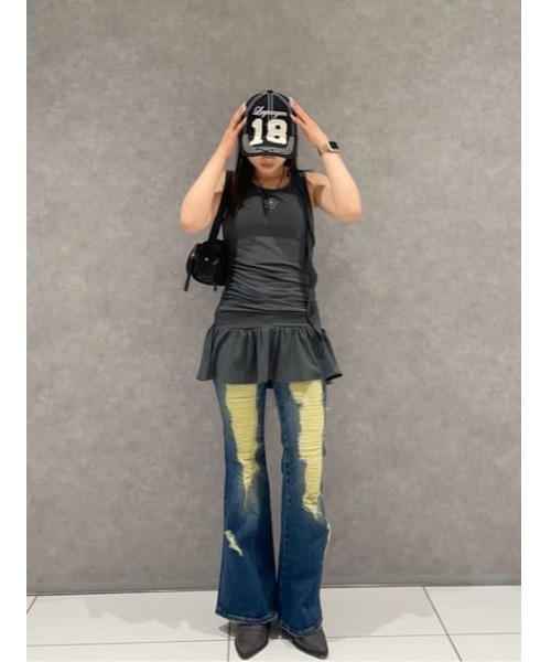 CRASH POINT FRILL チュニック　laguagem CRASH POINT FRILL チュニック（Tシャツ/カットソー）｜LAGUA