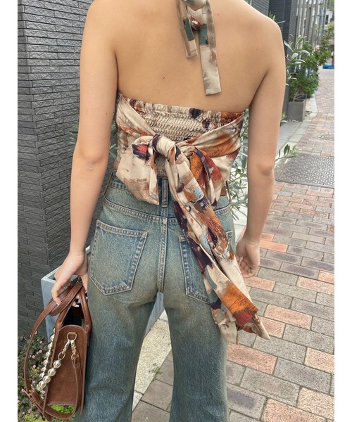 EVRIS（エヴリス）の「センターシームワイドフレアデニムパンツ（デニムパンツ・レディース・ブラック/インディゴブルー・SMALL/MEDIUM）」の22枚目の写真