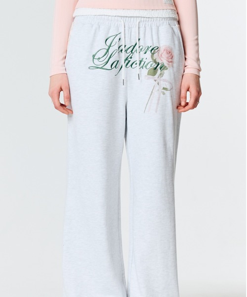 韓国ファッション 人気 [LARTIGENT] L14 ROSE TRACK PANTS Martine Rose - WIDE LEG TRACKPANT | HBX - Globally Curated