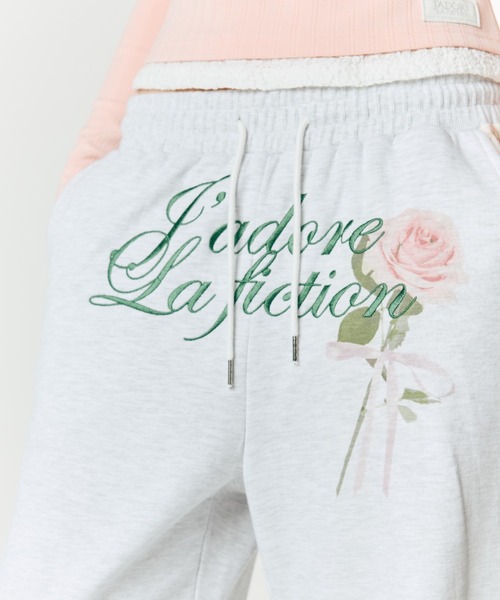 LARTIGENT(ラーティゼン)の「L15 ROSE TRAINING PANTS(スウェットパンツ・レディース・ブラック/その他・FREE)」の6枚目の写真