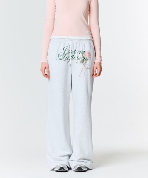 LARTIGENT ♥ L14 ROSE TRACK PANTS /追跡付 lartigent