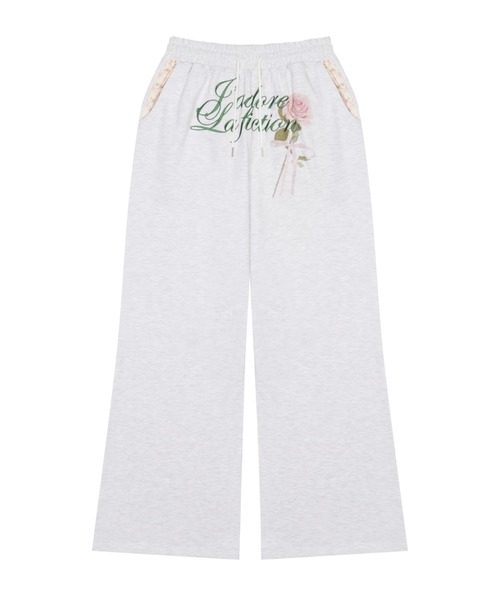 LARTIGENT(ラーティゼン)の「L15 ROSE TRAINING PANTS(スウェットパンツ・レディース・ブラック/その他・FREE)」の17枚目の写真