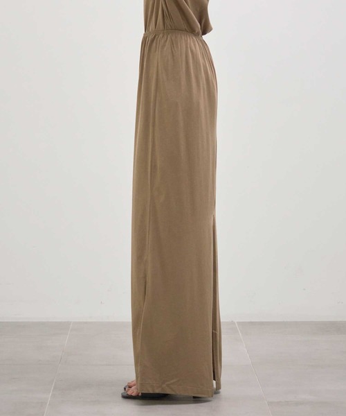 INSCRIRE(アンスクリア)の「【INSCRIRE/アンスクリア】Light Jersey Long Skirt/コットンライトジャージーロングスカート(スカート・レディース・モカ/チャコールグレー・36/38)」の14枚目の写真
