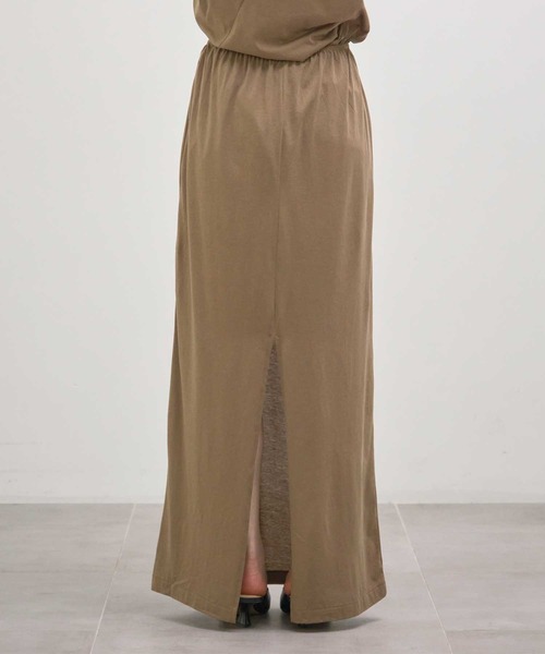 INSCRIRE/アンスクリア】Light Jersey Long Skirt/コットン