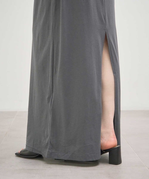 INSCRIRE/アンスクリア】Light Jersey Long Skirt/コットン