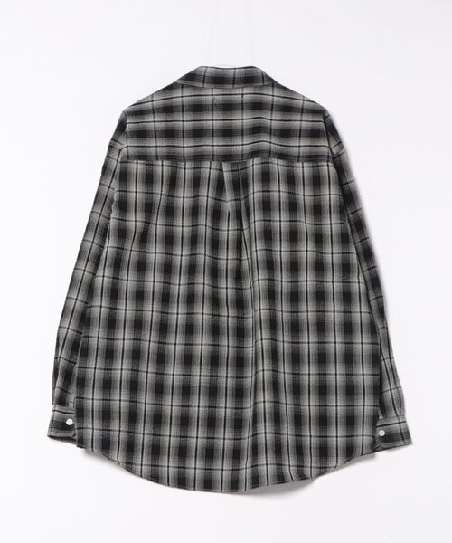 Chikashitsu +(チカシツプラス)の「【Chikashitsu +】shadow check shirt 2 / 【チカシツプラス】シャドウチェックシャツ(シャツ/ブラウス・メンズ・ブルー/ブラック/ベージュ×ブラック・ONE SIZE)」の13枚目の写真
