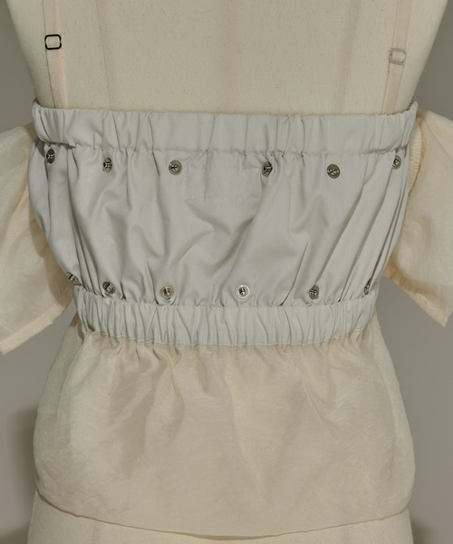 HOUGA/ホウガ】《STUDIOUS別注》frower frill vest/フラワー