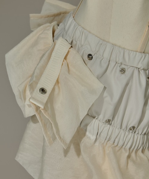 HOUGA/ホウガ】《STUDIOUS別注》frower frill vest/フラワー
