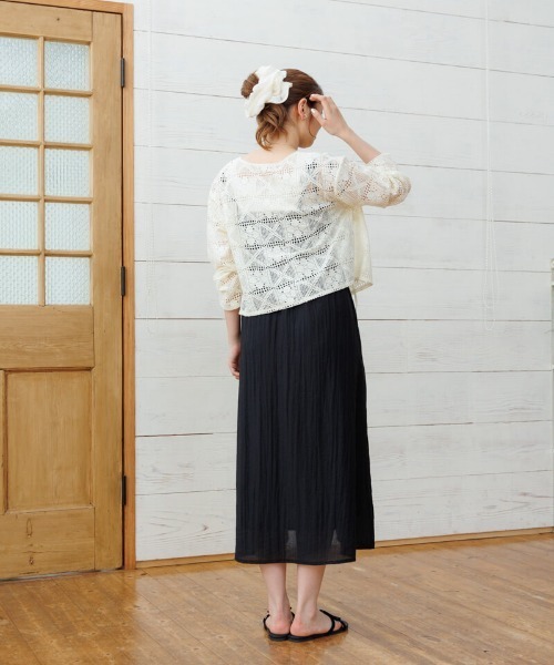 flower（フラワー）の「ナチュラルキャミワンピース5（ワンピース・レディース・アイボリー/ブラック/グレー・FREE）」の5枚目の写真