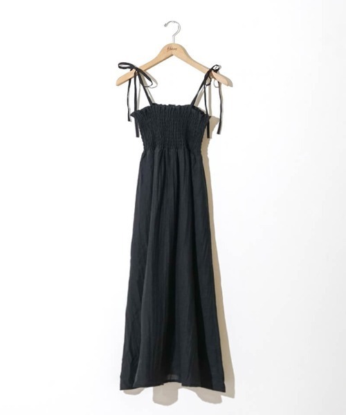 flower（フラワー）の「ナチュラルキャミワンピース5（ワンピース・レディース・アイボリー/ブラック/グレー・FREE）」の10枚目の写真