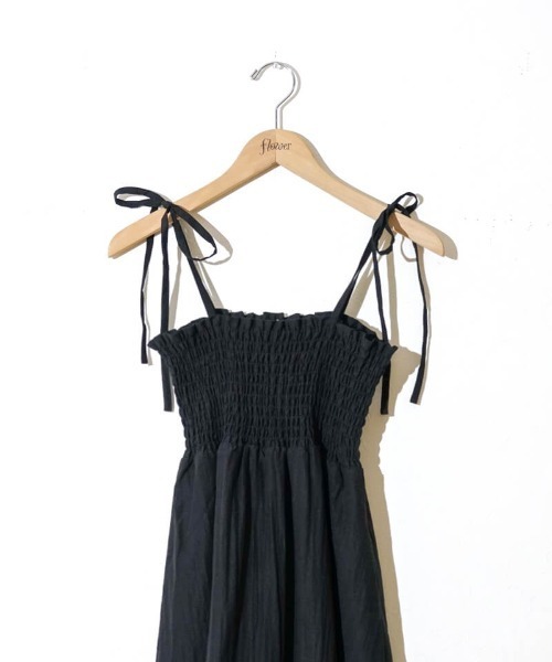 flower（フラワー）の「ナチュラルキャミワンピース5（ワンピース・レディース・アイボリー/ブラック/グレー・FREE）」の19枚目の写真