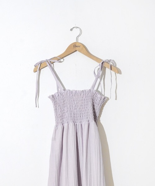 flower（フラワー）の「ナチュラルキャミワンピース5（ワンピース・レディース・アイボリー/ブラック/グレー・FREE）」の20枚目の写真