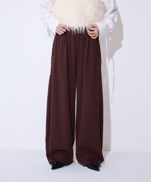 JEANASIS(ジーナシス)の「【接触冷感】スウェットコクーンタックパンツ/499177(スウェットパンツ・レディース・ホワイト/ブラック/ブラウン/グレー・FREE)」の16枚目の写真