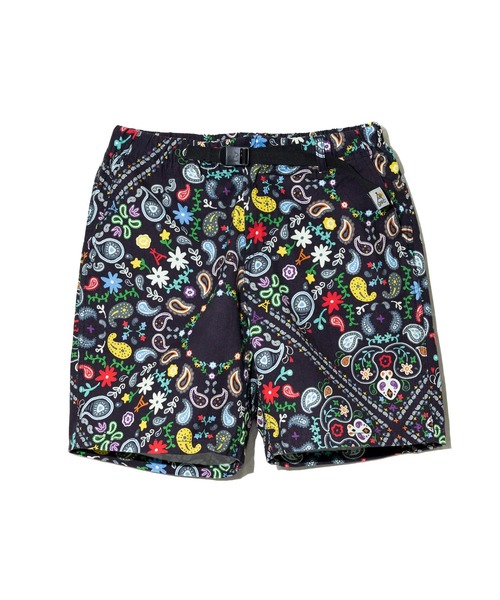 新品！5番 XLsize キャンバス総柄プリントイージーショーツ ゴースロー キャンバス総柄プリントイージーショーツ (MENS/WOMENS