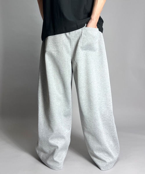 BEATJIVE（ビートジャイブ）の「ジャージ素材 ライン ワイド トラック パンツ スラックス スウェット（その他パンツ・メンズ・ブラック系その他2/グレー系その他/ブラック系その他/グレー系その他2・FREE）」の6枚目の写真