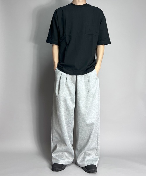 BEATJIVE（ビートジャイブ）の「ジャージ素材 ライン ワイド トラック パンツ スラックス スウェット（その他パンツ・メンズ・ブラック系その他2/グレー系その他/ブラック系その他/グレー系その他2・FREE）」の7枚目の写真