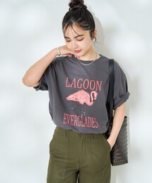 アニマルプリント Tシャツ/SAFARI Tシャツ/サファリTシャツ