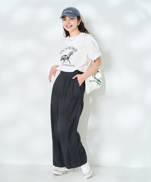 FREAK'S STORE(フリークスストア)の「アニマルプリント Tシャツ/SAFARI Tシャツ/サファリTシャツ(Tシャツ/カットソー・レディース・ベージュ/サックスブルー/オフホワイト/チャコールグレー・フリ-)」の12枚目の写真