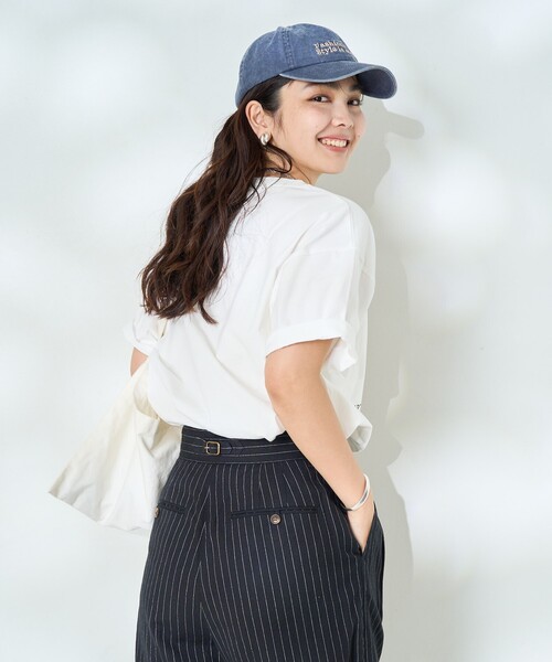 FREAK'S STORE(フリークスストア)の「アニマルプリント Tシャツ/SAFARI Tシャツ/サファリTシャツ(Tシャツ/カットソー・レディース・ベージュ/サックスブルー/オフホワイト/チャコールグレー・フリ-)」の17枚目の写真
