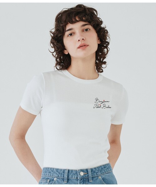 PETIT BATEAU（プチバトー）の「PBプリントクルーネック半袖Ｔシャツ（Tシャツ/カットソー・レディース・ホワイト・SMALL/MEDIUM/X-SMALL）」の4枚目の写真