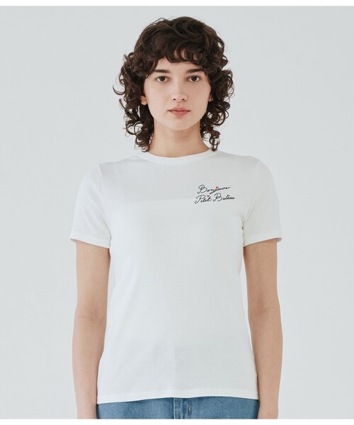 PETIT BATEAU（プチバトー）の「PBプリントクルーネック半袖Ｔシャツ（Tシャツ/カットソー・レディース・ホワイト・SMALL/MEDIUM/X-SMALL）」の8枚目の写真