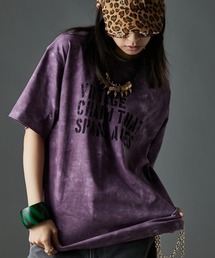 GEVS. | 綿100％ムラ染風ロゴプリントTシャツ＜大きいサイズ有＞GEVS.(Tシャツ/カットソー)