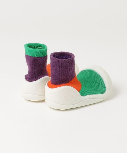 Attipas(アティパス)の「ATTIPAS Together アティパス トゥギャザー ベビーシューズ(ベビーシューズ/ベビーソックス・キッズ・パープル・6.5/5.5)」の7枚目の写真