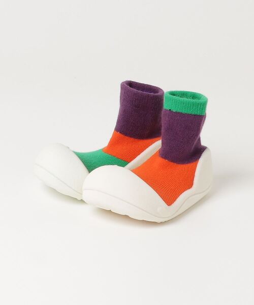 Attipas(アティパス)の「ATTIPAS Together アティパス トゥギャザー ベビーシューズ(ベビーシューズ/ベビーソックス・キッズ・パープル・6.5/5.5)」の9枚目の写真