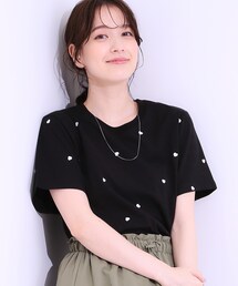 Cutie Blonde | 【S-LL】選べる4柄 デザイン刺繍アソートTシャツ(Tシャツ/カットソー)