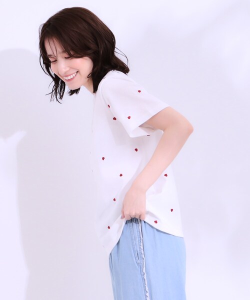 新品 S-LL】デザイン刺繍アソートTシャツ（Tシャツ/カットソー トップス