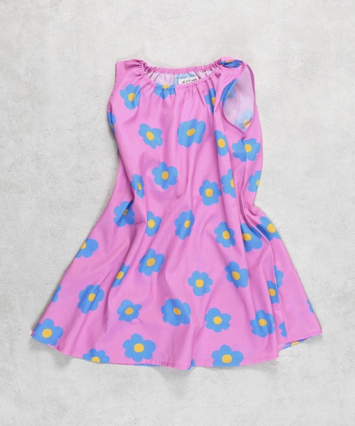 LSP WOW（エルエスピーワオ）の「【LSP WOW!】ガールズ総柄ワンピース（ワンピース・キッズ・ピンク系その他/オレンジ系その他/ブラック系その他/グリーン/ピンク/グリーン系その他/ネイビー/ブルー系その他・80/100/110/120/130/90）」の6枚目の写真