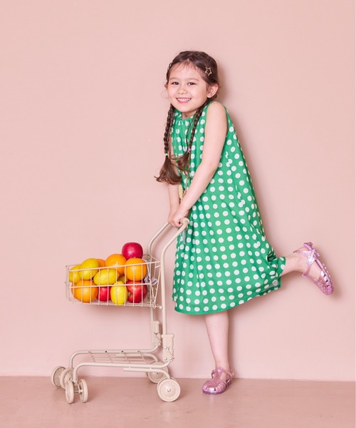 LSP WOW（エルエスピーワオ）の「【LSP WOW!】ガールズ総柄ワンピース（ワンピース・キッズ・ピンク系その他/オレンジ系その他/ブラック系その他/グリーン/ピンク/グリーン系その他/ネイビー/ブルー系その他・80/100/110/120/130/90）」の22枚目の写真