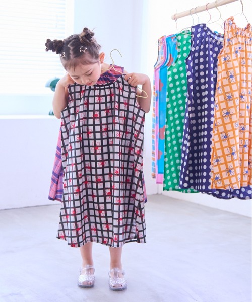 LSP WOW（エルエスピーワオ）の「【LSP WOW!】ガールズ総柄ワンピース（ワンピース・キッズ・ピンク系その他/オレンジ系その他/ブラック系その他/グリーン/ピンク/グリーン系その他/ネイビー/ブルー系その他・80/100/110/120/130/90）」の15枚目の写真