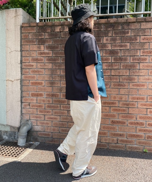 NO NEED(ノーニード)の「バイカラーシャツ(シャツ/ブラウス・メンズ・ライトグリーン/ライトグレー・S/M)」の7枚目の写真