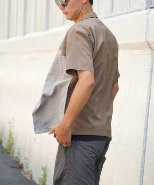 NO NEED(ノーニード)の「バイカラーシャツ(シャツ/ブラウス・メンズ・ライトグリーン/ライトグレー・S/M)」の16枚目の写真