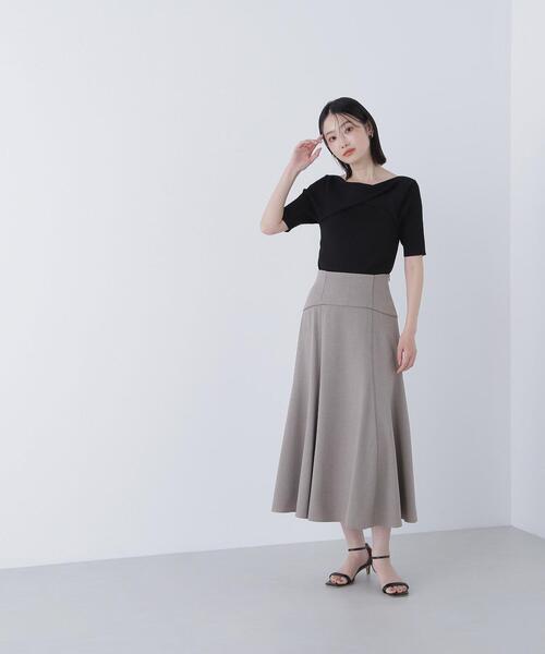 NATURAL BEAUTY BASIC(ナチュラルビューティーベーシック)の「◇ツイストドレープニット(ニット/セーター・レディース・オフホワイト/ブルー/ブラック・FREE)」の12枚目の写真