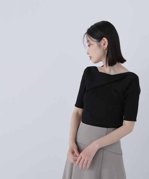 NATURAL BEAUTY BASIC(ナチュラルビューティーベーシック)の「◇ツイストドレープニット(ニット/セーター・レディース・オフホワイト/ブルー/ブラック・FREE)」の15枚目の写真