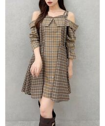 dazzlin（ダズリン）の「レイヤードイレヘムシャツワンピース（ワンピース）」