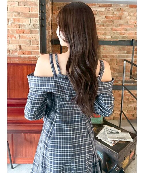 dazzlin（ダズリン）の「レイヤードイレヘムシャツワンピース（ワンピース・レディース・オフホワイト/キャメル/ネイビー・SMALL/MEDIUM）」の14枚目の写真