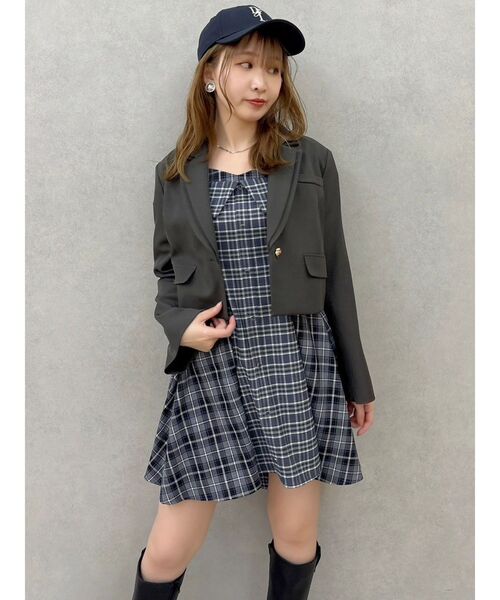 dazzlin(ダズリン)の「レイヤードイレヘムシャツワンピース(ワンピース・レディース・オフホワイト/キャメル/ネイビー・SMALL/MEDIUM)」の20枚目の写真