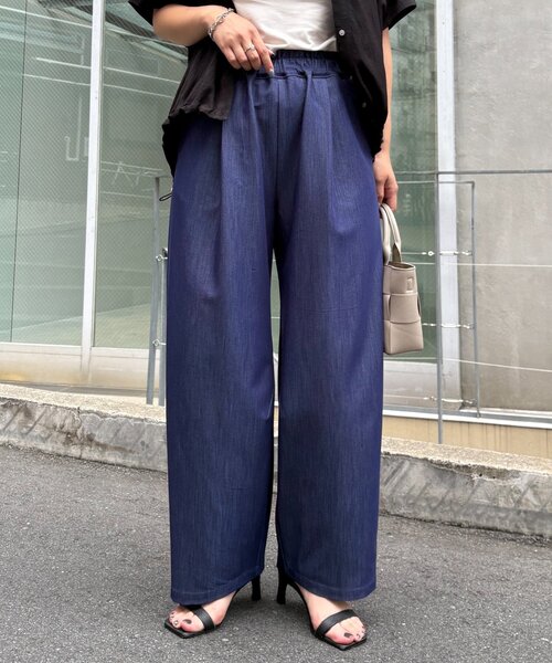 jena espace merveilleux　カーブデニムパンツ Jena espace merveilleux｜【大人気リバイバル】カーブデニム