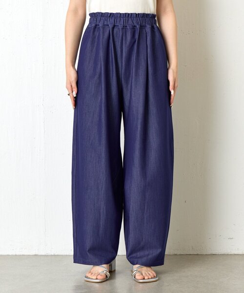 Jena espace merveilleux(ジェナ エスパスメルヴェイユ)の「【ムレないベタつかない!】デニムライクカーブパンツ(その他パンツ・レディース・ブルー/ネイビー・FREE)」の17枚目の写真