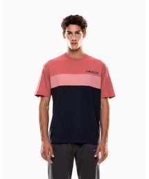 EMPORIO ARMANI EA7（エンポリオアルマーニイーエーセブン）の「【エンポリオ アルマーニ EA7】Athletic Colour Block クルーネックTシャツ コットン混紡（Tシャツ/カットソー）」