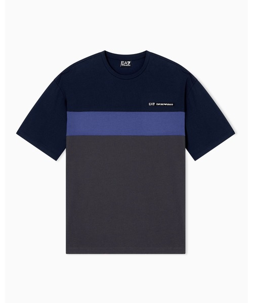 EMPORIO ARMANI EA7(エンポリオアルマーニイーエーセブン)の「【エンポリオ アルマーニ EA7】Athletic Colour Block クルーネックTシャツ コットン混紡(Tシャツ/カットソー・メンズ・ネイビー/ピンク/カーキ/グレー・SMALL/MEDIUM/LARGE/X-LARGE/XX-LARGE/X-SMALL)」の18枚目の写真