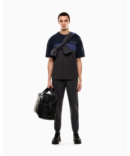 EMPORIO ARMANI EA7(エンポリオアルマーニイーエーセブン)の「【エンポリオ アルマーニ EA7】Athletic Colour Block クルーネックTシャツ コットン混紡(Tシャツ/カットソー・メンズ・ネイビー/ピンク/カーキ/グレー・SMALL/MEDIUM/LARGE/X-LARGE/XX-LARGE/X-SMALL)」の20枚目の写真