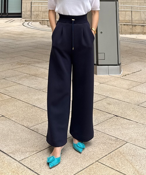 JENNE(ジェンヌ)の「日本製ワイドパンツ(その他パンツ・レディース・グレー/ブラック/ネイビー/ホワイト・SMALL/MEDIUM/LARGE)」の4枚目の写真