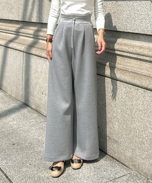 JENNE(ジェンヌ)の「日本製ワイドパンツ(その他パンツ・レディース・グレー/ブラック/ネイビー/ホワイト・SMALL/MEDIUM/LARGE)」の3枚目の写真