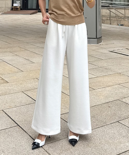 JENNE(ジェンヌ)の「日本製ワイドパンツ(その他パンツ・レディース・グレー/ブラック/ネイビー/ホワイト・SMALL/MEDIUM/LARGE)」の2枚目の写真
