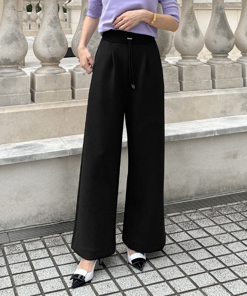 JENNE(ジェンヌ)の「日本製ワイドパンツ(その他パンツ・レディース・グレー/ブラック/ネイビー/ホワイト・SMALL/MEDIUM/LARGE)」の1枚目の写真