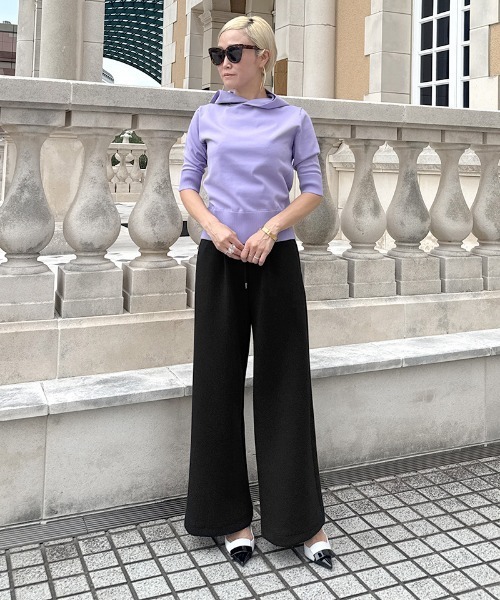 JENNE(ジェンヌ)の「日本製ワイドパンツ(その他パンツ・レディース・グレー/ブラック/ネイビー/ホワイト・SMALL/MEDIUM/LARGE)」の5枚目の写真